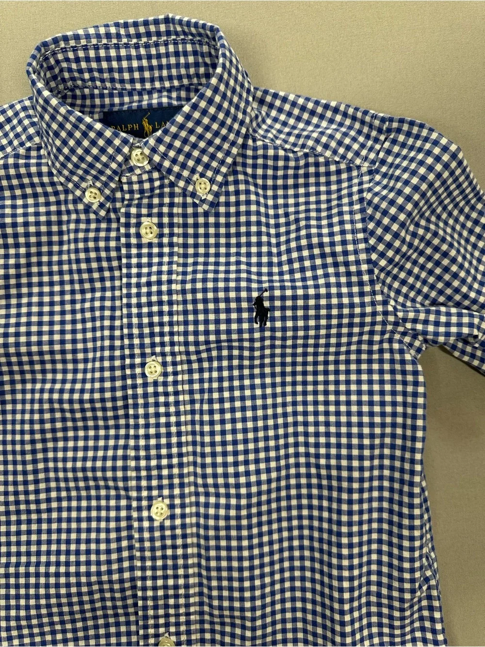 Polo Ralph Lauren Toddler Gingham Natural Stretch Button-Down Shirt - Boys 3/3T